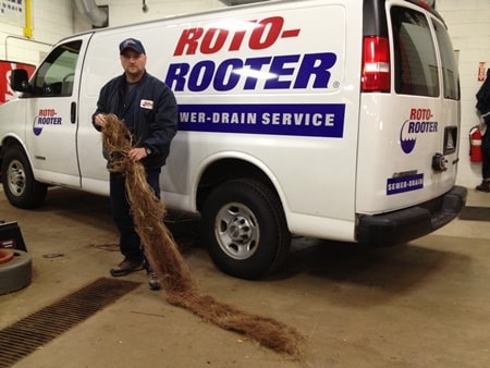 Large tree root removed from Pewaukee sewer line