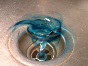 Water in Clogged Drain at Whitefish Bay Home